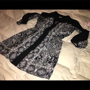 Ecote black and white dress